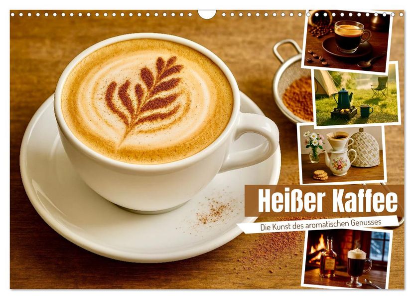 Heißer Kaffee (Wandkalender 2026 DIN A3 quer) CALVENDO Monatskalender