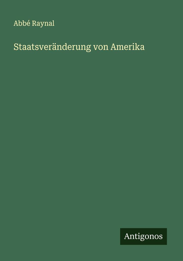 Staatsveränderung von Amerika