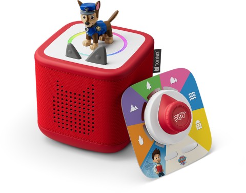 Tonies - Toniebox 2 Rot Play Set Paw Patrol Chase, tedesco, Rosso