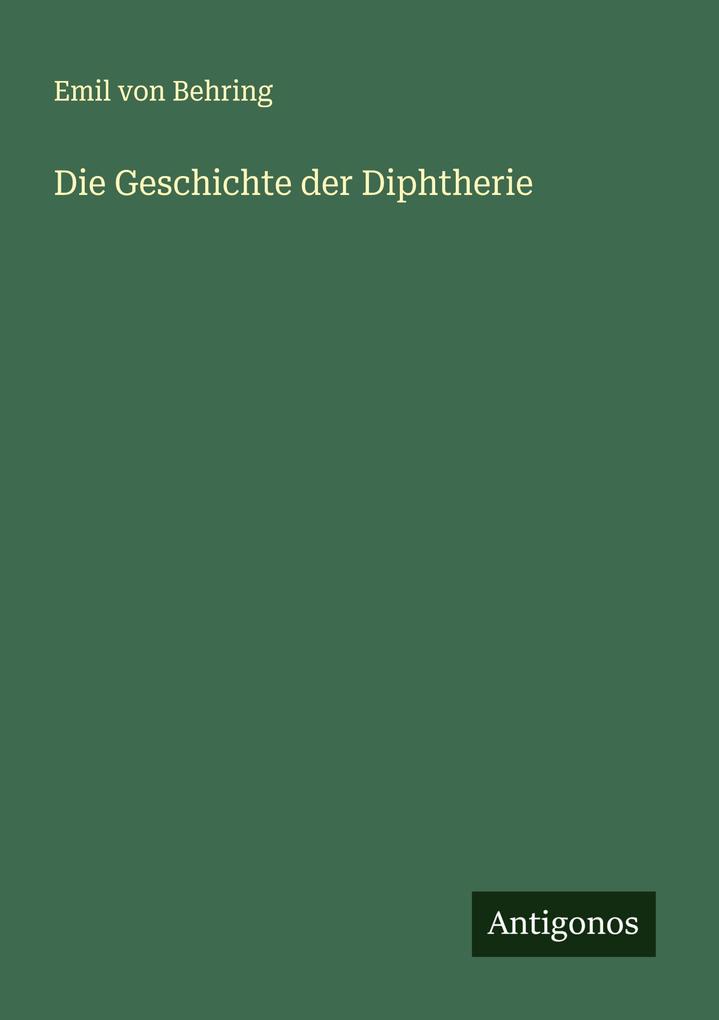 Die Geschichte der Diphtherie