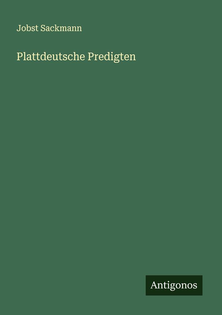 Plattdeutsche Predigten