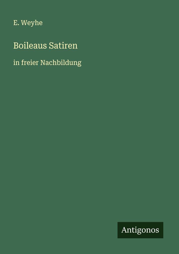Boileaus Satiren