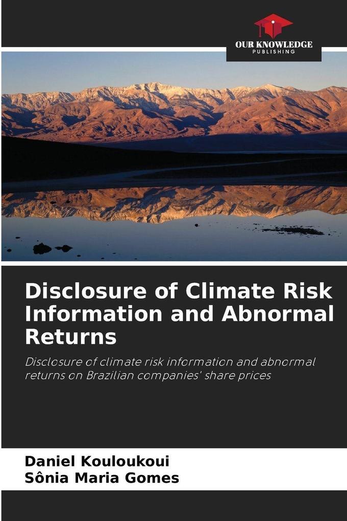 Disclosure of Climate Risk Information and Abnormal Returns