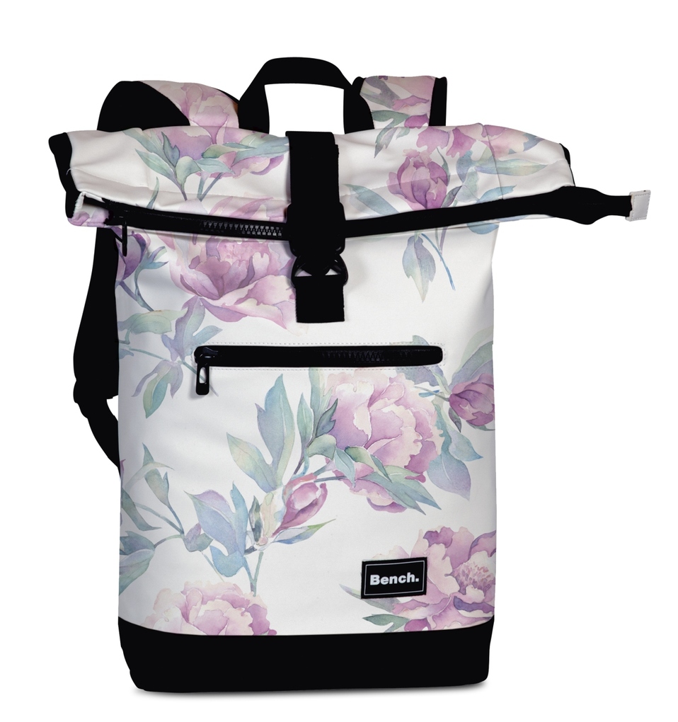 BENCH Rucksack hydro Rolltop weiß/rosa 20 Liter