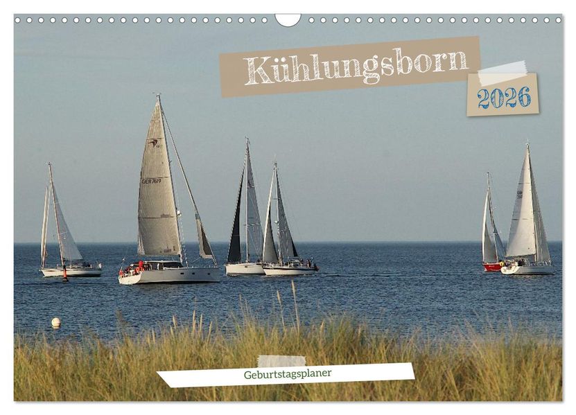 Kühlungsborn Geburtstagsplaner (Wandkalender 2026 DIN A3 quer) CALVENDO Monatskalender