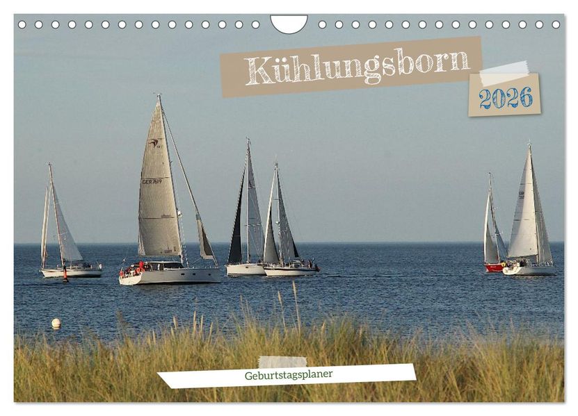 Kühlungsborn Geburtstagsplaner (Wandkalender 2026 DIN A4 quer) CALVENDO Monatskalender