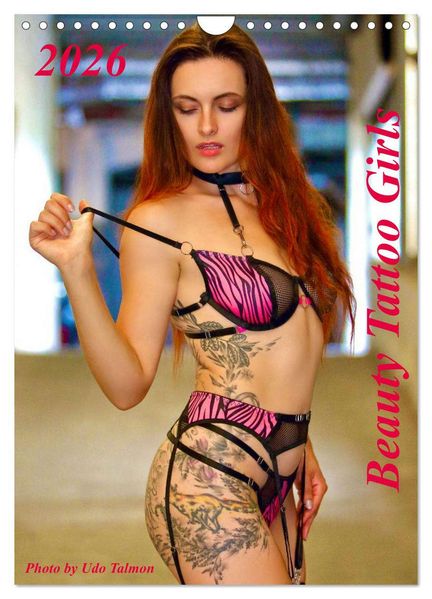 Beauty Tattoo Girls (Wandkalender 2026 DIN A4 hoch) CALVENDO Monatskalender
