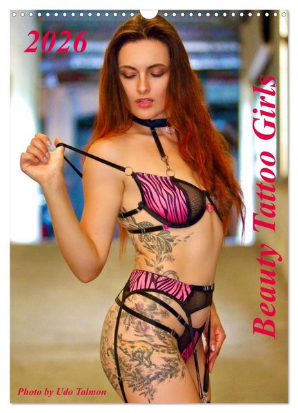 Beauty Tattoo Girls (Wandkalender 2026 DIN A3 hoch) CALVENDO Monatskalender