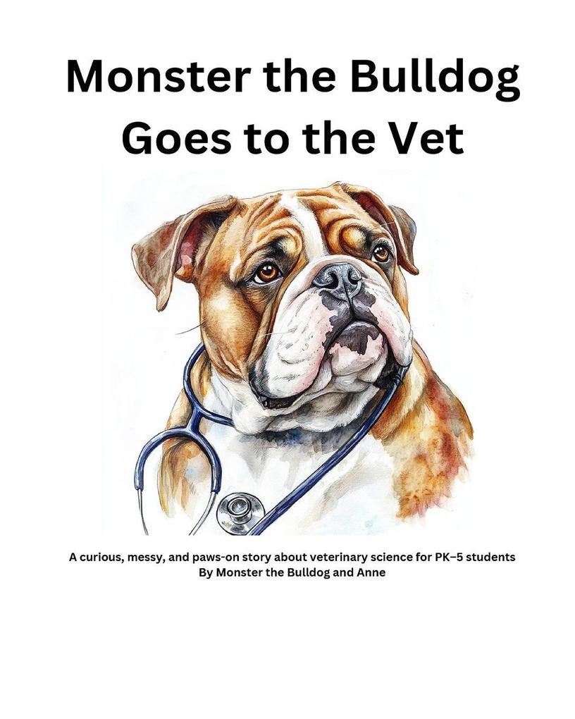 Monster the Bulldog Goes to the Vet