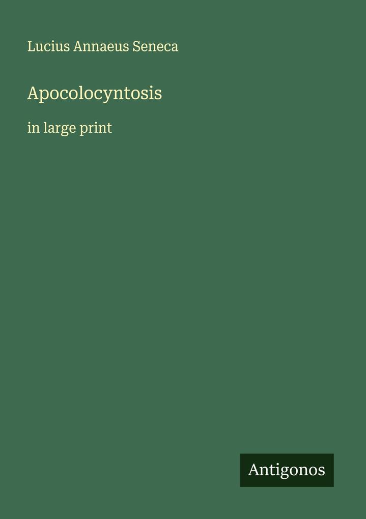 Apocolocyntosis
