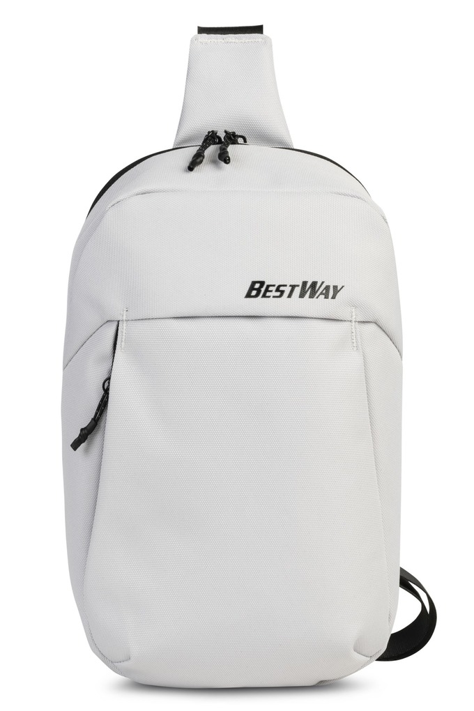 BESTWAY® Rucksack Sling Bag hellgrau 4 Liter