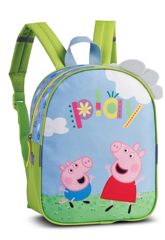 SIEBER Glühwürmchen - Kinderrucksack Peppa Pig taubenblau