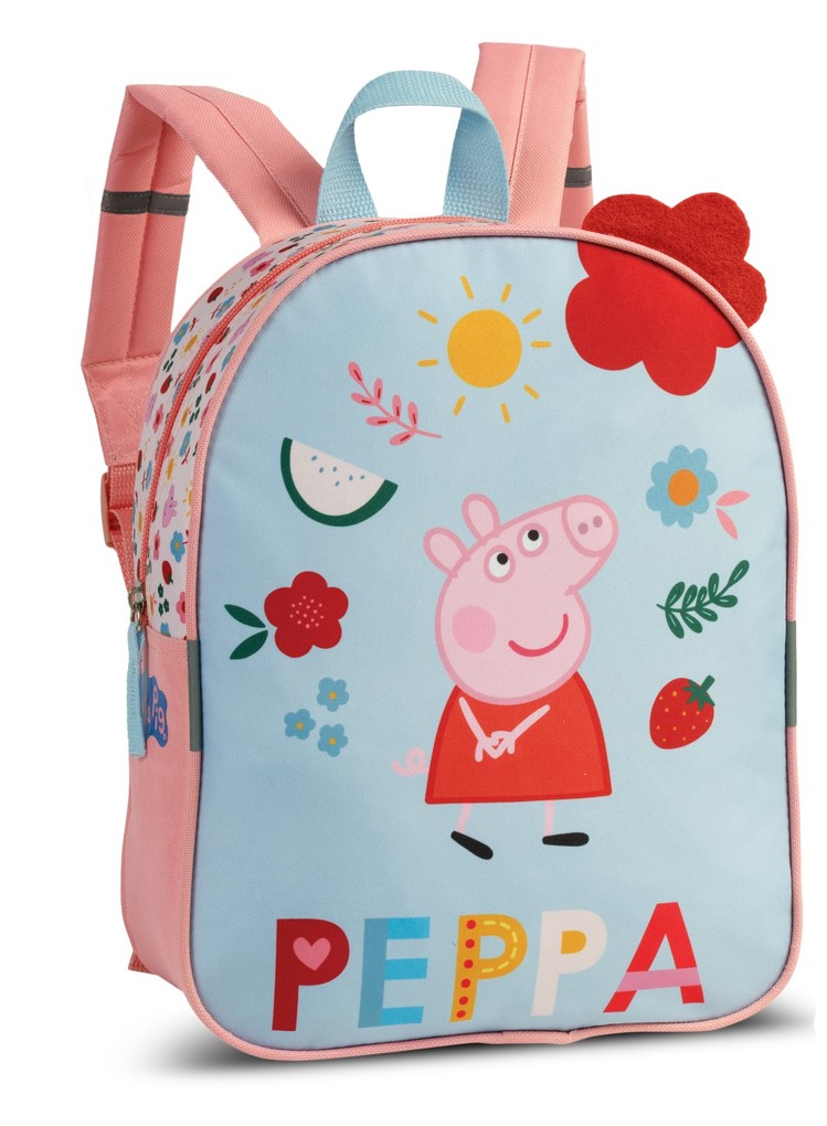 SIEBER Glühwürmchen - Kinderrucksack Peppa Pig hellblau