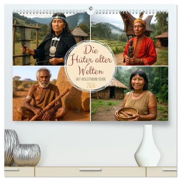 Die Hüter alter Welten (hochwertiger Premium Wandkalender 2026 DIN A2 quer) Kunstdruck in Hochglanz