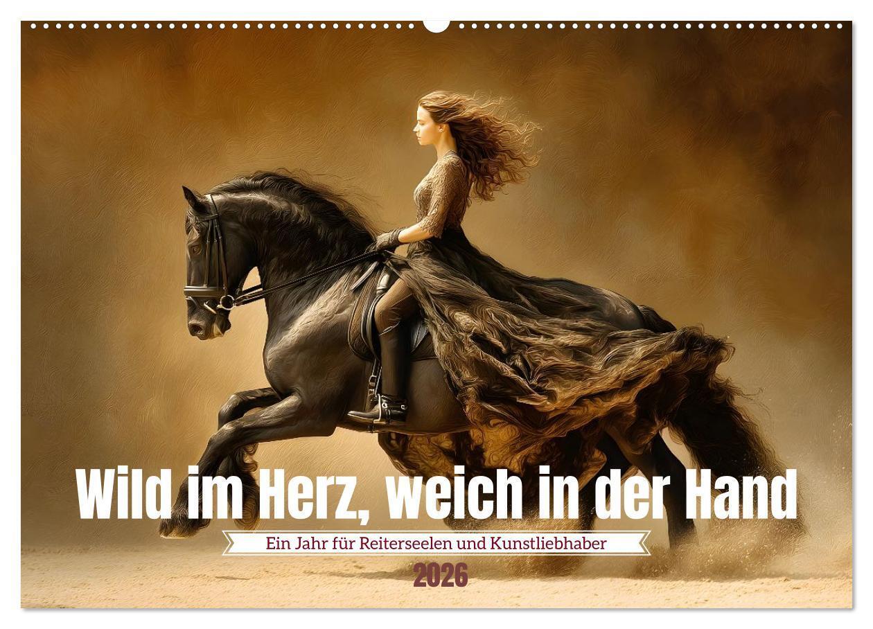 Wild im Herz weich in der Hand (Wandkalender 2026 DIN A2 quer) CALVENDO Monatskalender
