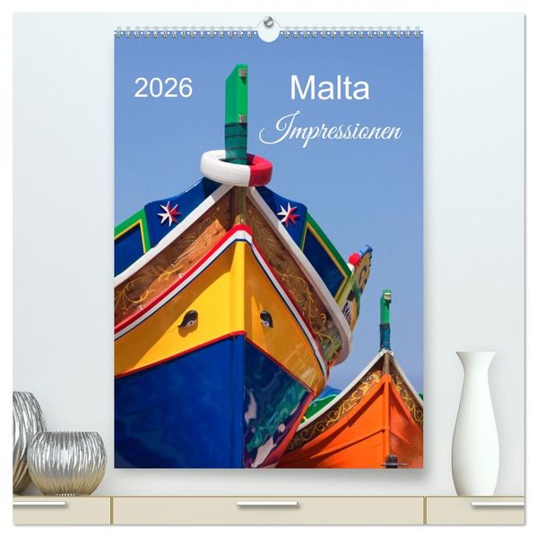 Malta Impressionen (hochwertiger Premium Wandkalender 2026 DIN A2 hoch) Kunstdruck in Hochglanz