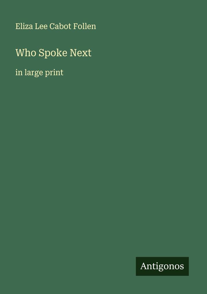 Who Spoke Next