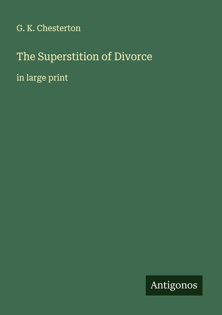 The Superstition of Divorce
