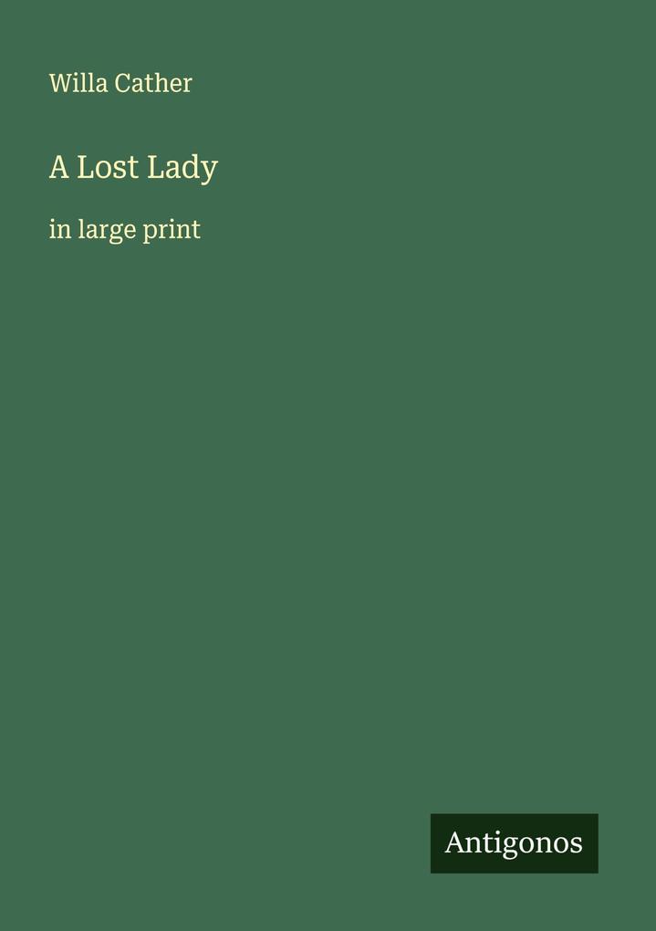 A Lost Lady