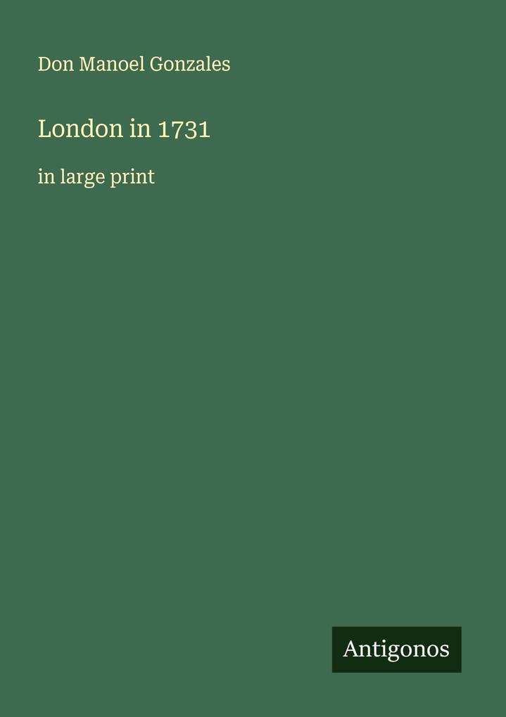 London in 1731