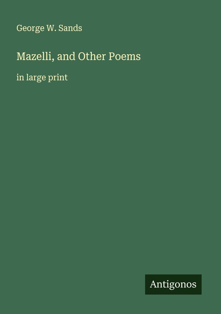 Mazelli and Other Poems