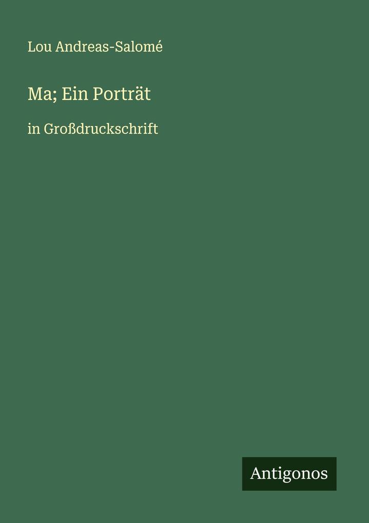 Ma; Ein Porträt