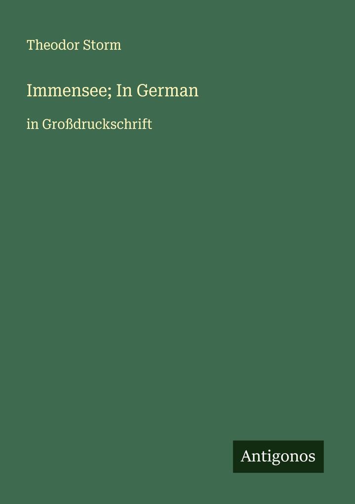 Immensee; In German
