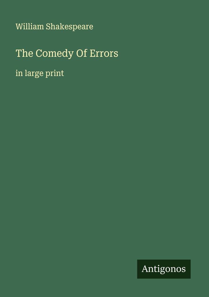 The Comedy Of Errors