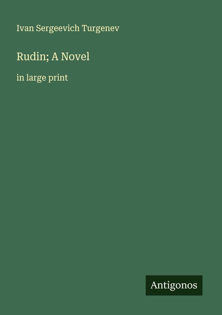 Rudin; A Novel