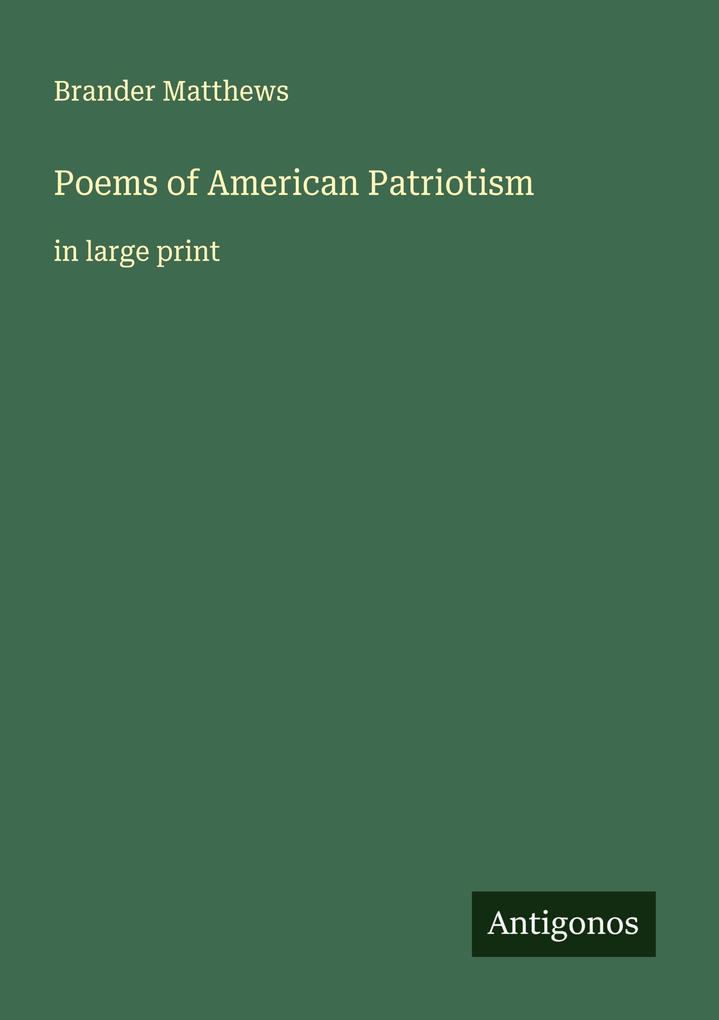 Poems of American Patriotism