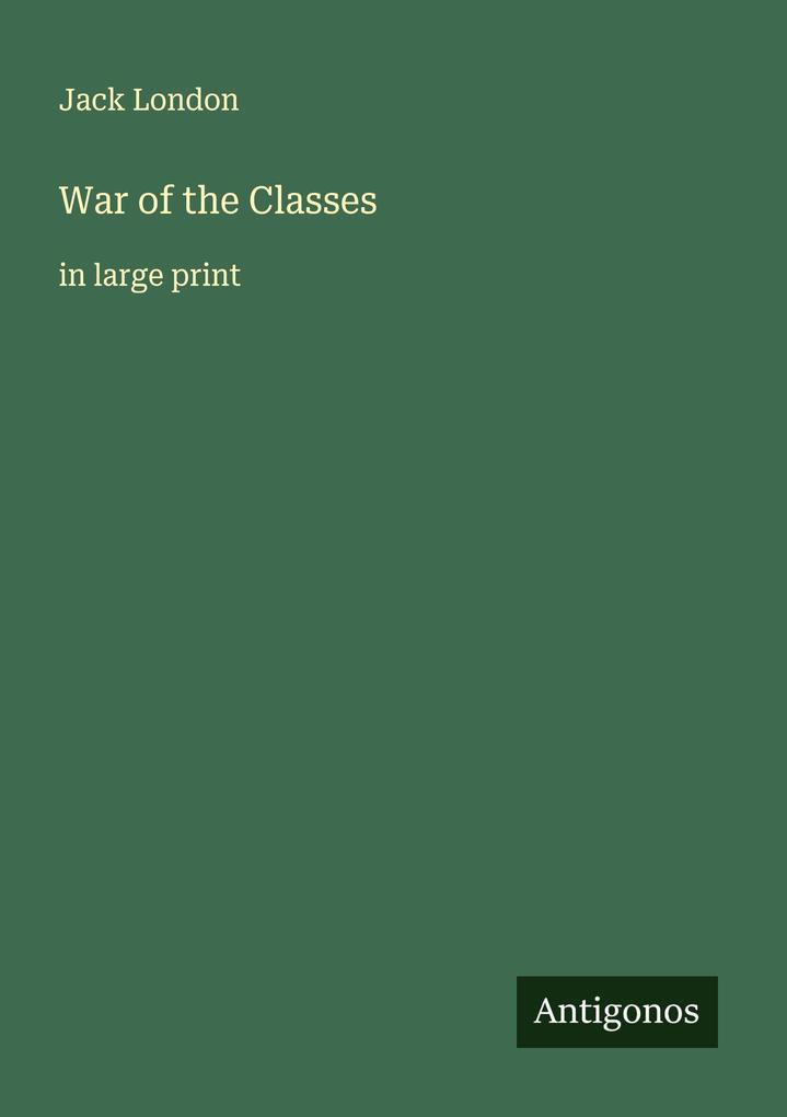 War of the Classes