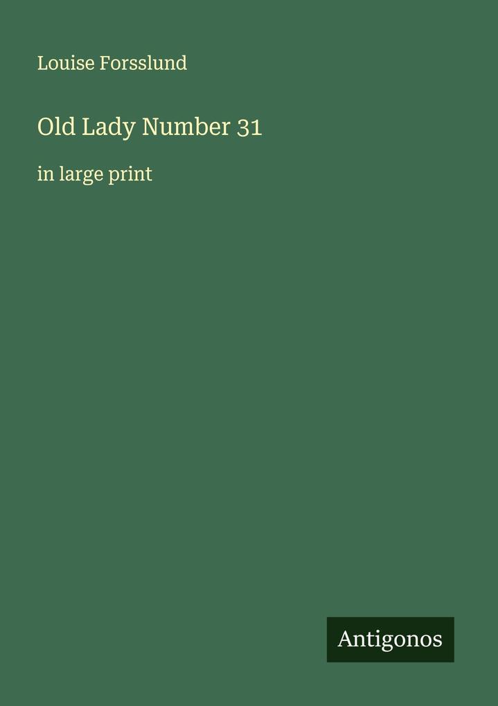 Old Lady Number 31