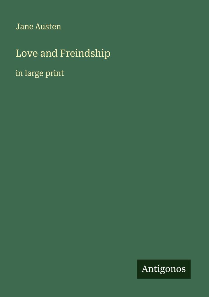 Love and Freindship