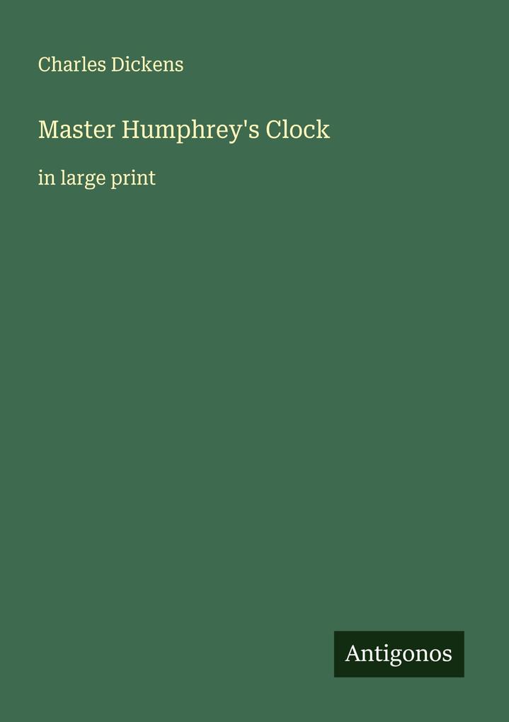 Master Humphrey's Clock
