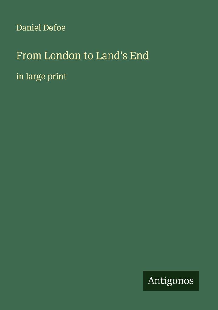 From London to Land's End