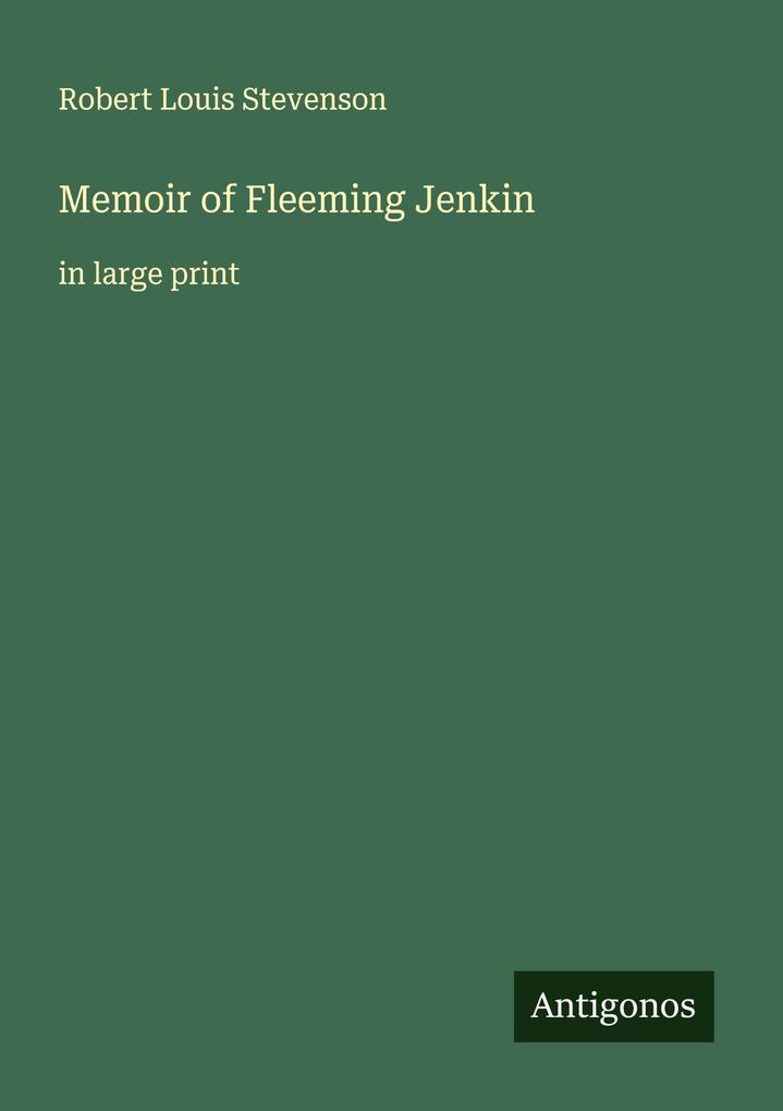 Memoir of Fleeming Jenkin