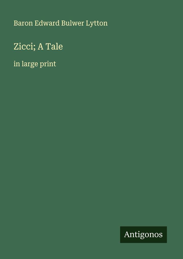 Zicci; A Tale