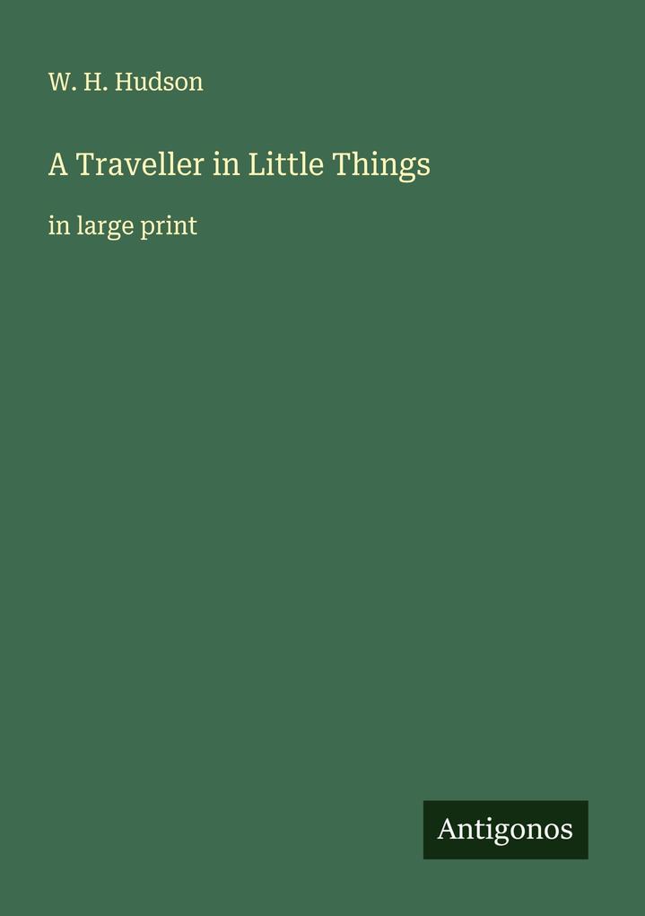 A Traveller in Little Things