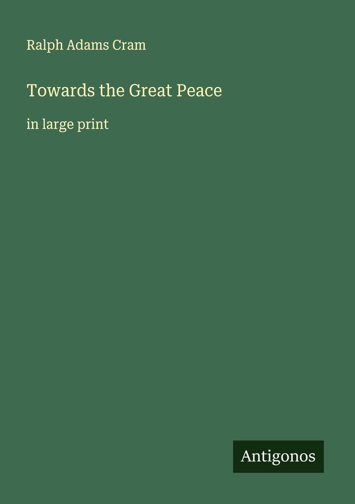 Towards the Great Peace