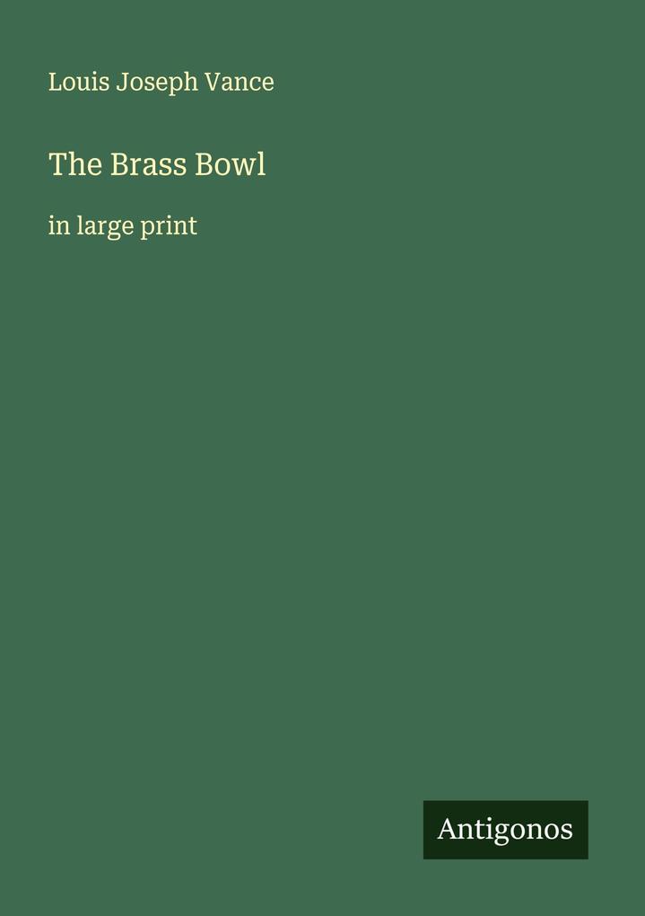 The Brass Bowl