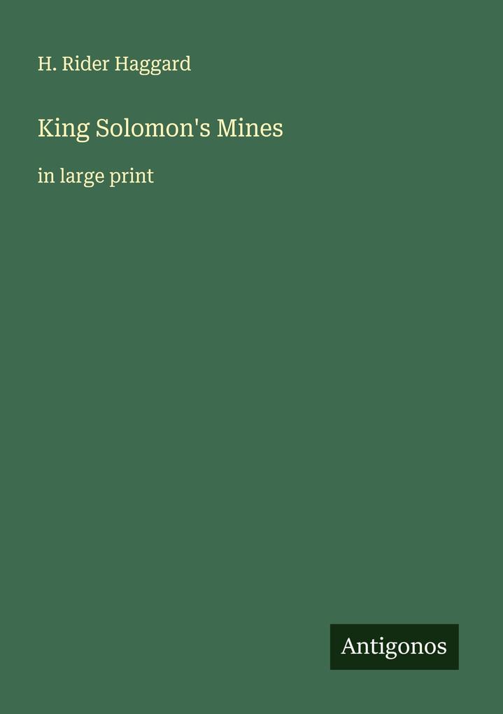 King Solomon's Mines