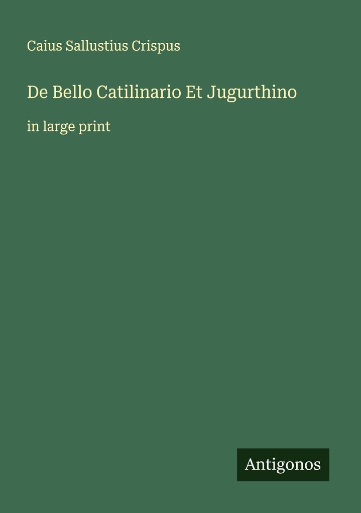 De Bello Catilinario Et Jugurthino