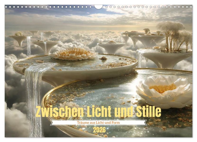 Zwischen Licht und Stille - Träume aus Licht und Form (Wandkalender 2026 DIN A3 quer) CALVENDO Monatskalender