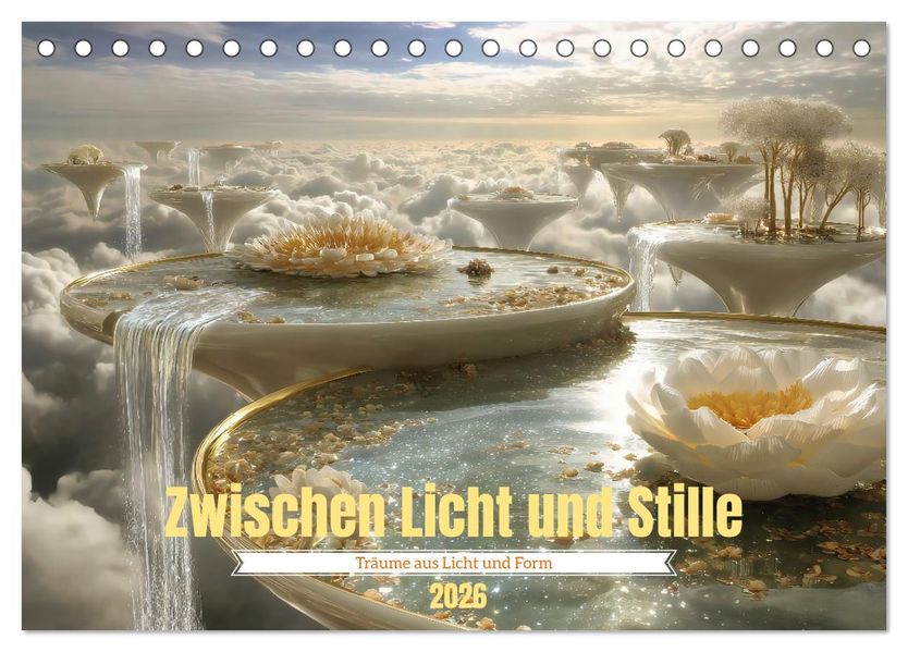 Zwischen Licht und Stille - Träume aus Licht und Form (Tischkalender 2026 DIN A5 quer) CALVENDO Monatskalender