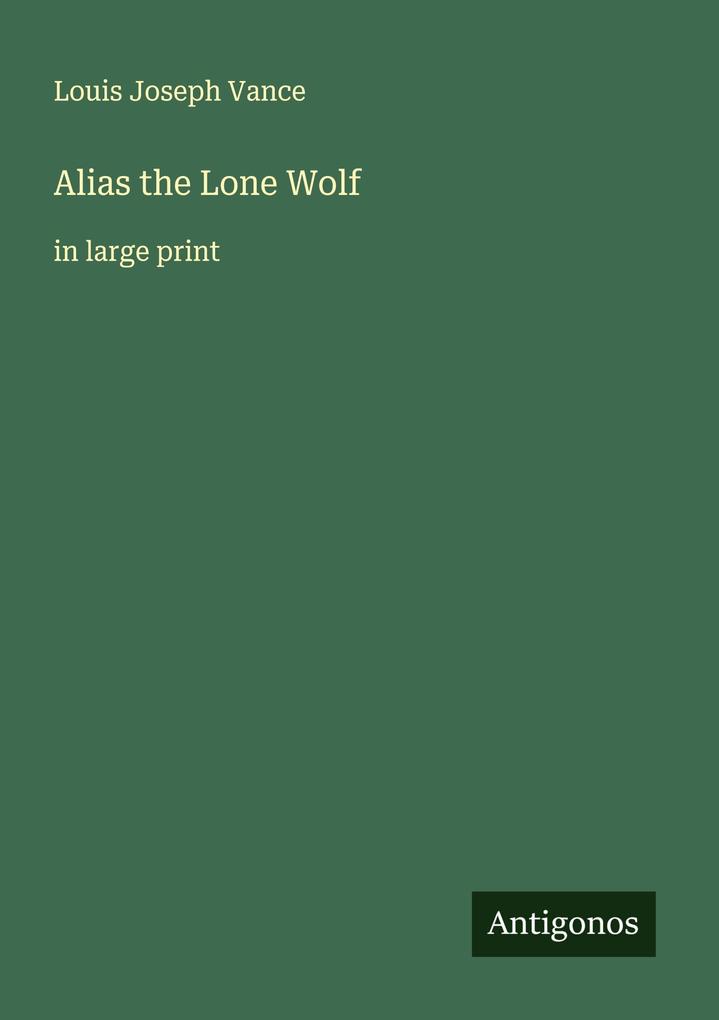 Alias the Lone Wolf