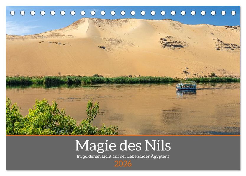 Magie des Nils (Tischkalender 2026 DIN A5 quer) CALVENDO Monatskalender