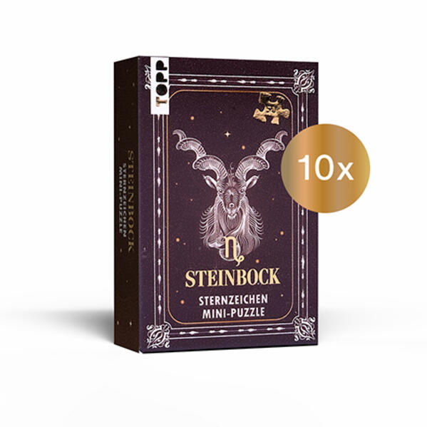 Nachfüllset: Sternzeichen Mini-Puzzle Steinbock 10 St.
