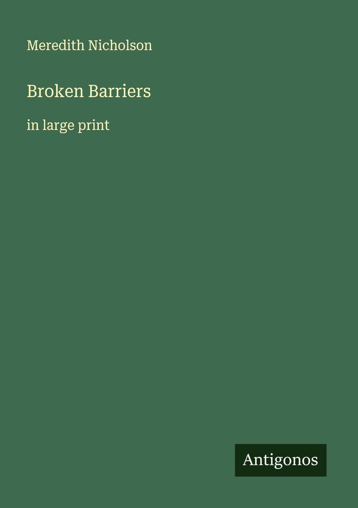 Broken Barriers