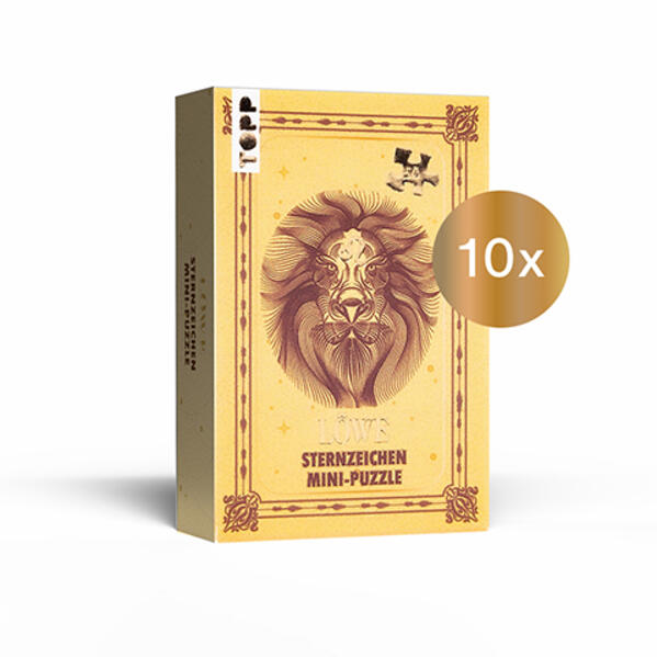 Nachfüllset: Sternzeichen Mini-Puzzle Löwe 10 St.