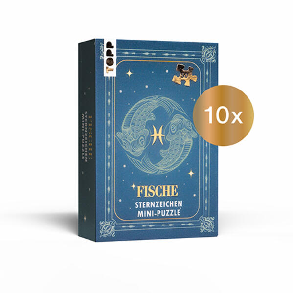 Nachfüllset: Sternzeichen Mini-Puzzle Fische 10 Stück